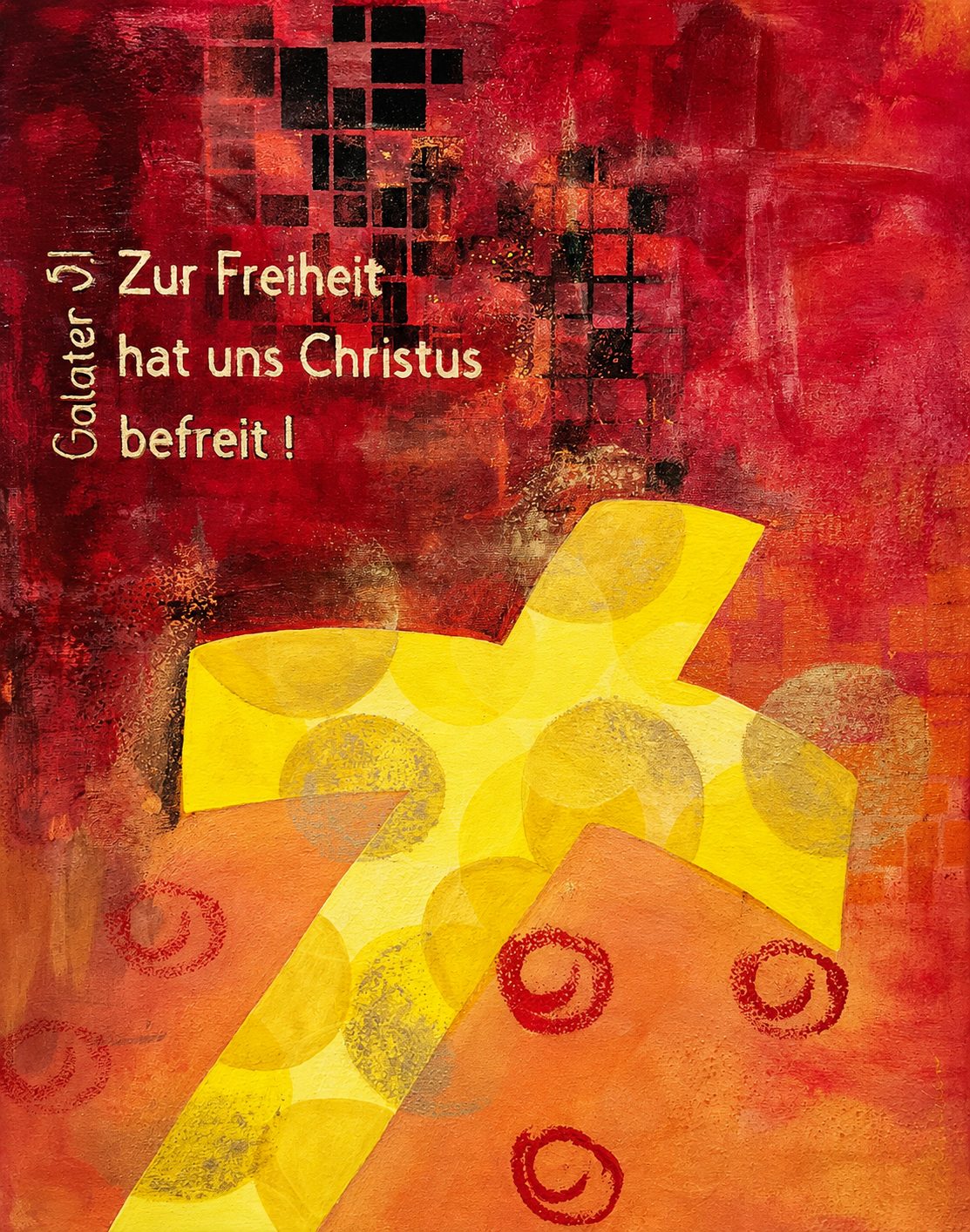 Freiheit (2026) – abstraktes Gemälde von Miriam Künzler