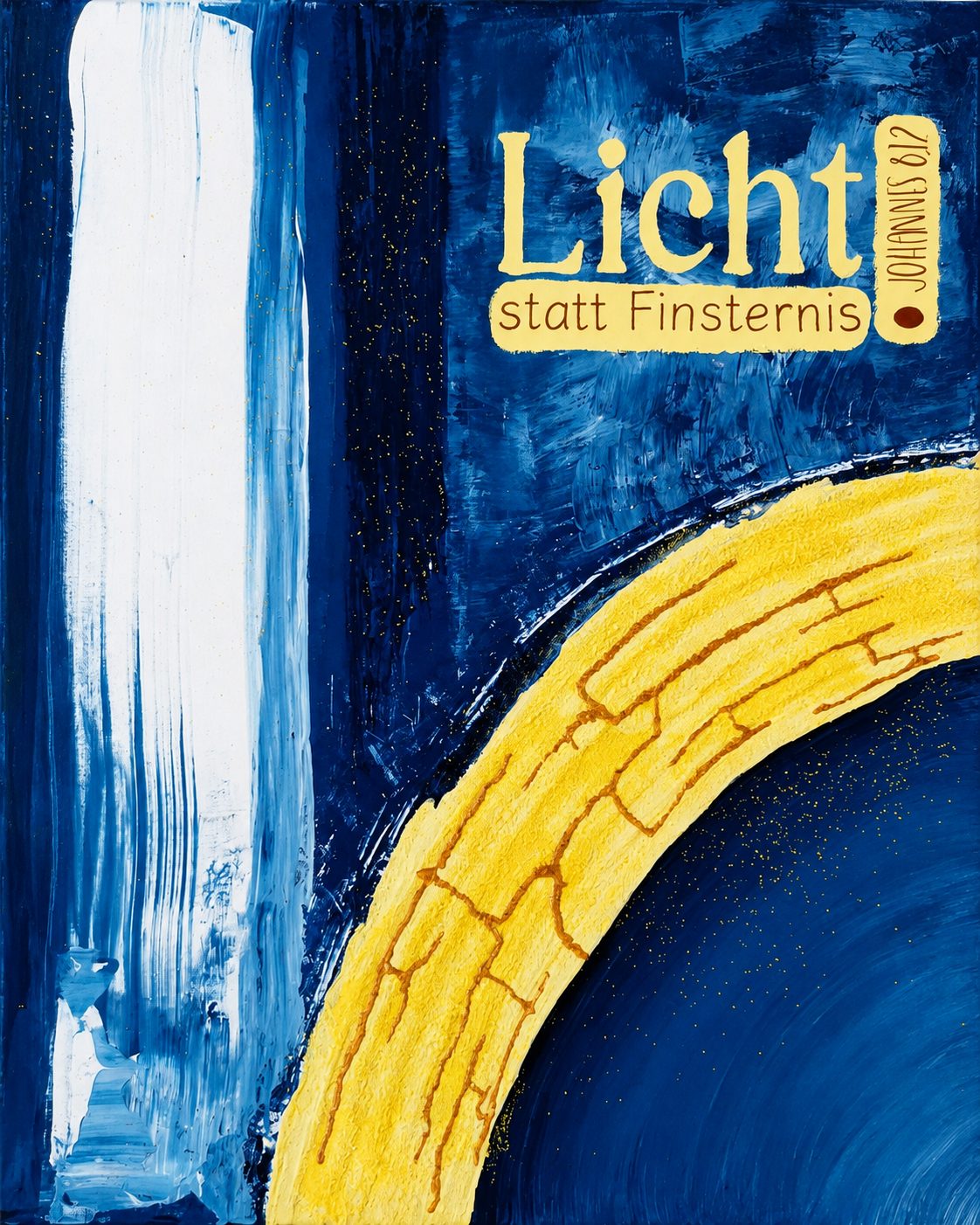 Licht & Leben (2026) – abstraktes Gemälde von Miriam Künzler